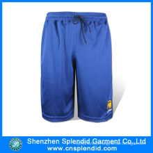 Custom Plain blue High Quality Polyester Running Mens Shorts